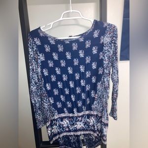 Long sleeve floral shirt